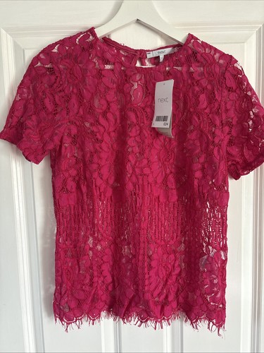 Next cerise pink top bnwt - next,