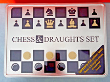 Chess & Draughts Set Plastic