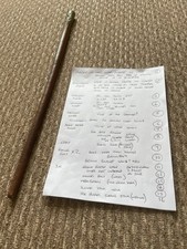 Royal Scots Queens Rifle Volunteers swagger stick - SGR Initials