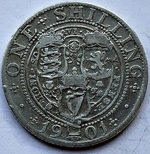 1901 Queen Victoria One 1/-