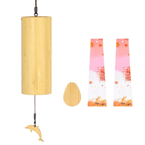 Bamboo wind chimes wooden - bamboo,