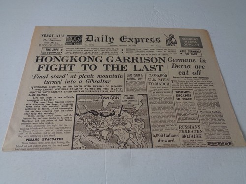 Ww2 wartime newspaper - newspaper,