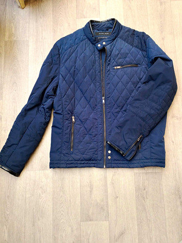 Zara man blue quilted jacket - zara,