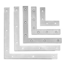 CORNER PLATES FLAT L SHAPE 90 DEGREE RIGHT ANGLE BRACKET JOINT FIX REPAIR UK