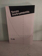 Texas Instruments TI-85 graphing calculator guidebook 1998