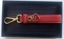 Prada Saffiano keychain heart