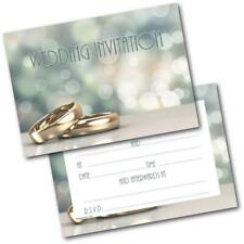 Doodlecards Pack of 20 Wedding Day Invitations Two Rings Invites & Envelopes