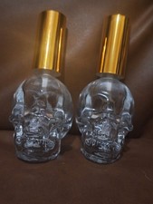 2 Glass Skull Perfume Spray