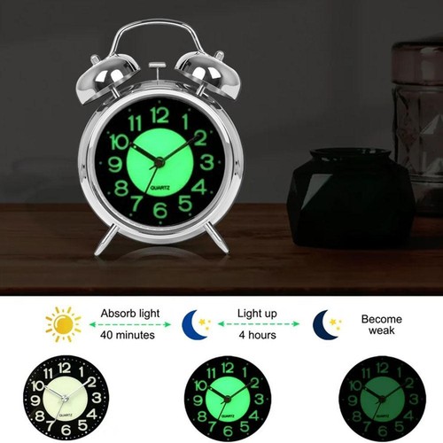 Inch twin bell alarm - 4, clock