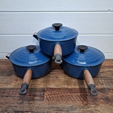 Le Creuset Blue Cast Iron 3x