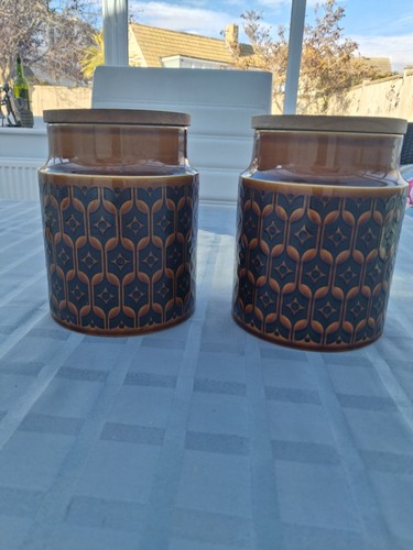 Pair brown hornsea - pair, heirloom