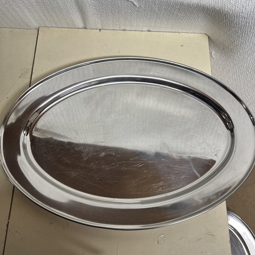 Vintage small oval stainless - vintage,