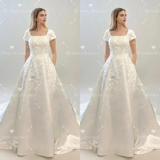 Satin A-Line Wedding Dress