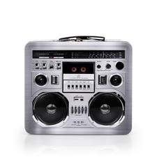 80s Boombox Radio Retro Metal