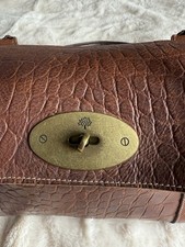 Brown Bayswater Faux Croc Leather Handbag