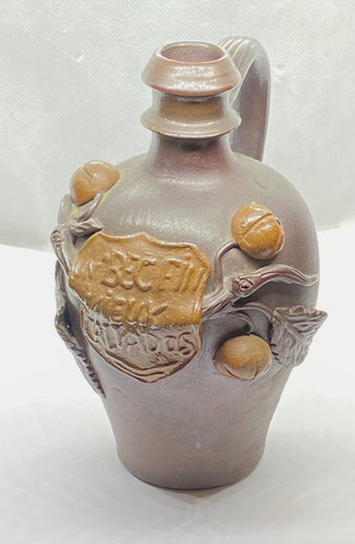 Earthenware calvados flagon - calvados,