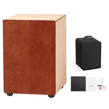 Uimoso Cajon Drum with Birch Wood, Guitar Strings, and Travel Bag