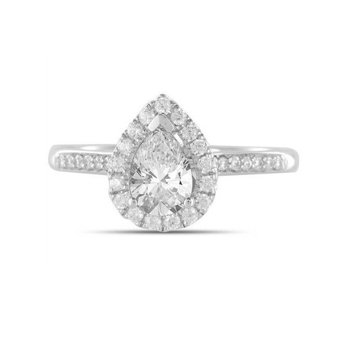 18carat white gold half carat - gold,