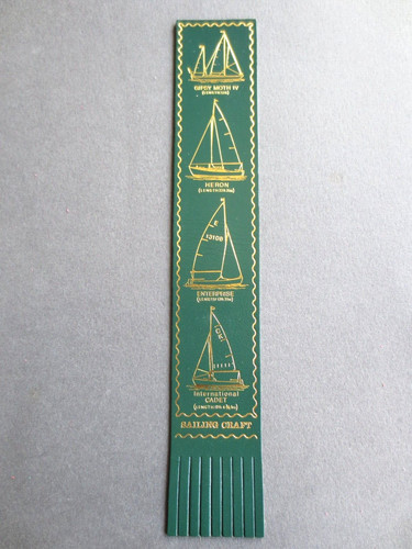 Leather bookmark sailing - leather, craft