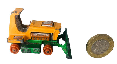 Toy car bull dozer yellow - toy,