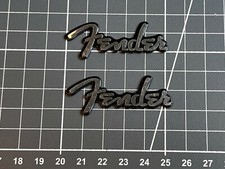 2 X Fender ALUMINIUM BADGE