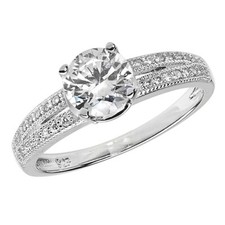 Sterling Silver Solitaire Ring