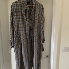 Topshop Tie Detail Long Mac   Size 10