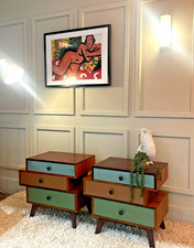 Pair of Bespoke Restored Painted Cabinets