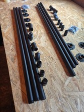 Lechansen Stair Handrail for Indoor & Outdoor 330cm Black Banister Staircase