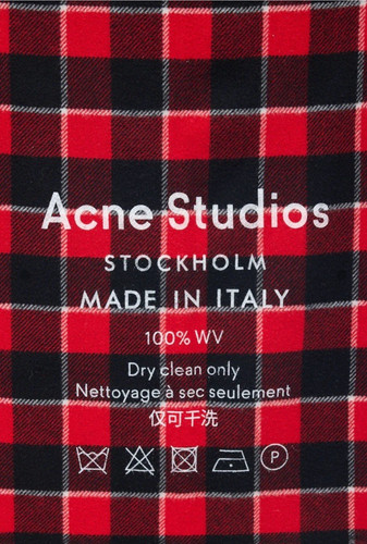 Acne studios red - acne, check