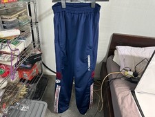 Men’s Vintage 90s Umbro Pro Training Tracksuit Bottoms Blue Size 36”