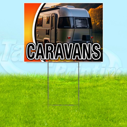 Caravans 18x24 yard sign - caravans,
