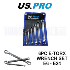 US PRO Tools 6pc E-Torx /