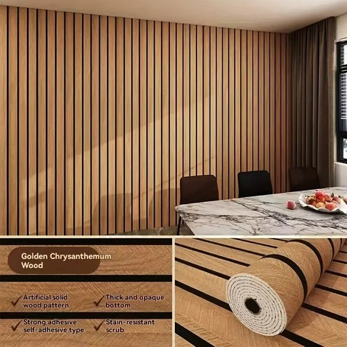 Wood slat wallpaper - wallpaper, self