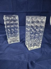 Pair Of Rectangle Bubble Glass