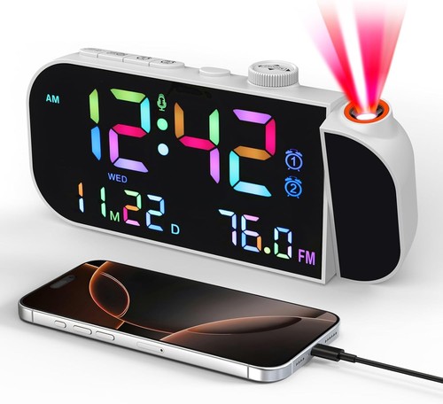 Projection alarm clock - alarm, with