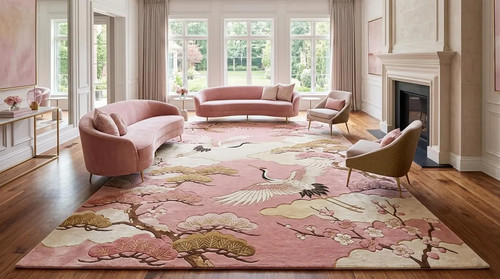 Soft pink oriental style - pink,