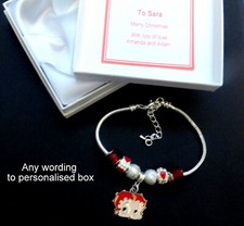 Betty Boop Red Enamel Charm