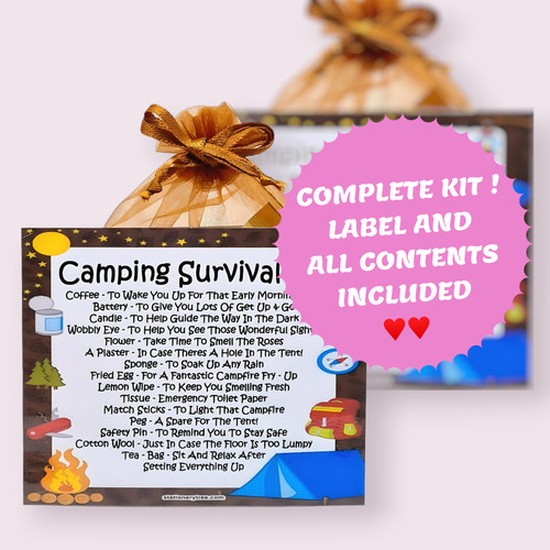 Camping survival kit fun - camping,
