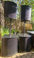 Peavey PA Full Range Speaker system - 15" Bass & 12" Tops with split poles