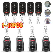 1-10× Universal Cloning Electric Gate Garage Door Remote Control Key Fob 433mhz