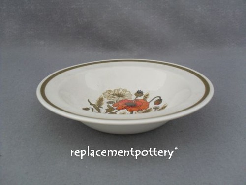Meakin poppy rimmed bowl - meakin,