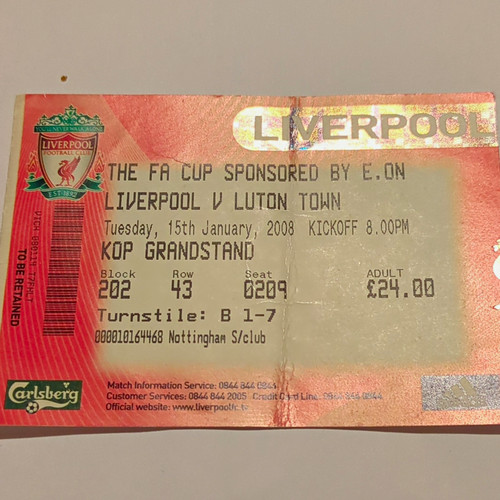 Liverpool luton town - liverpool, cup