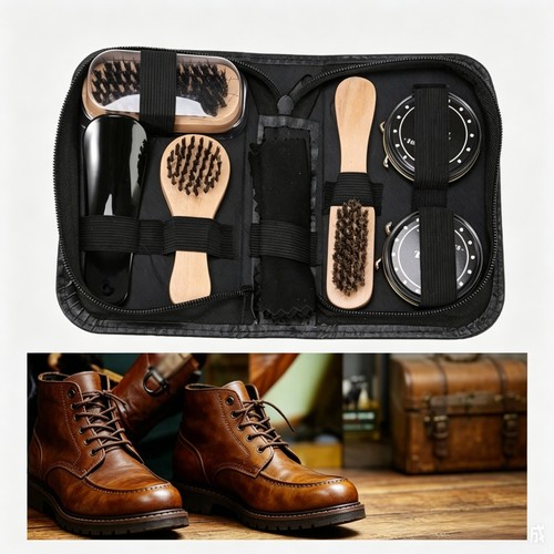 Shoe polish shine kit - polish,