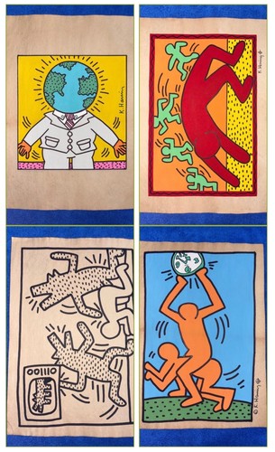 Keith haring - haring, (handmade)