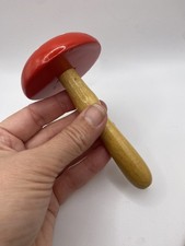 Wooden Darning Mushroom Red Spotty Fly Agaric Excellent 