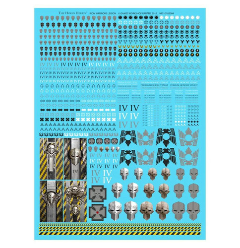 Iron warriors transfer sheet - iron,