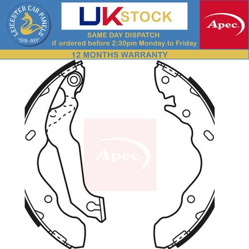Apec brake shoes - set, for