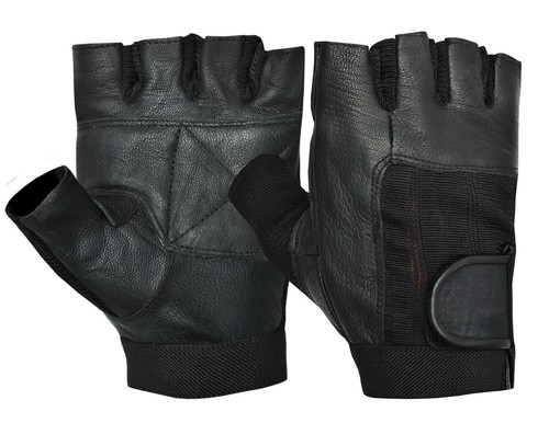 Leather gloves weight lifting - leather,