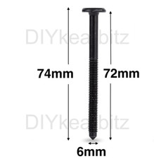 4 IKEA 131997 Screws M6 74mm  Flat Head Hex Furniture Bed Bolt STORA TARNKULLEN 